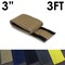 Electriduct Carpet Cable Cover, 3 ft L, 3 in W, 1 Channel, Nylon, Taupe CC-SC-3-3-TP - alternate 1